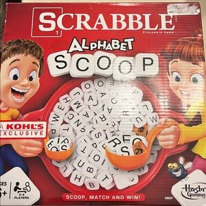 Scrabble Alphabet Scoop Game- New!